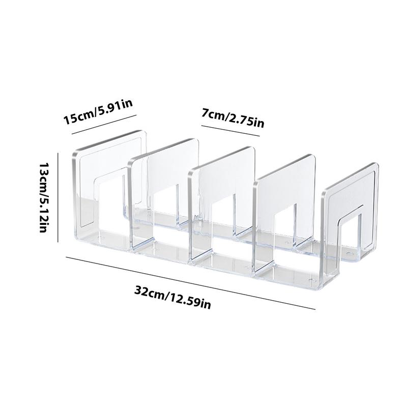4Grids Handbag Storage Shelf Closet Divider Shelf Women Luxury Acrylic Bag Cabinet Purse Storage Racks Home Wardrobe Organizer