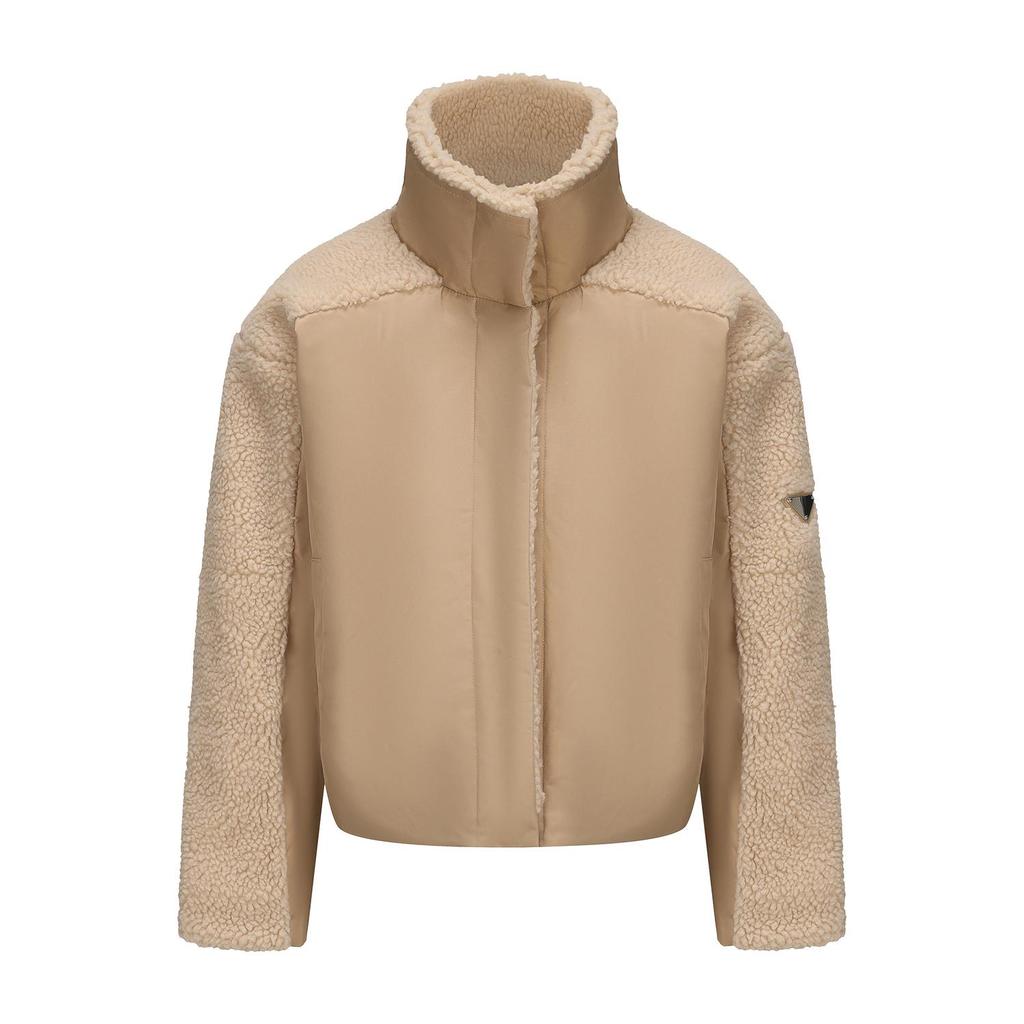 Women’s Plush Fleece Jackets Long Sleeves Lapel Zipper Short Coat Windproof Warm Bomber Jacket Loose Fit Outerwear Vintage Style Autumn Winter Tops