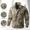 Set de îmbrăcăminte de lucru camuflaj pentru bărbați, pentru exterior: Îmbrăcăminte tactică de alpinism respirabilă, rezistentă la uzură, pentru primăvară și toamnă.