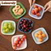 Chinese Cloud Square Dish Mini Dim Sum Dried Fruit Soy Sauce Saucer Dried Fruit Basket Candy Cake Stand Tea Living Room Table