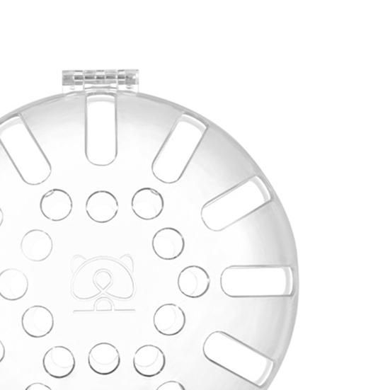 Katzenhaube, Space Ball, Big Vision, atmungsaktiv, für Bad, Fellpflege, hohles Befestigungsband, Anti-Leck-Kunststoff