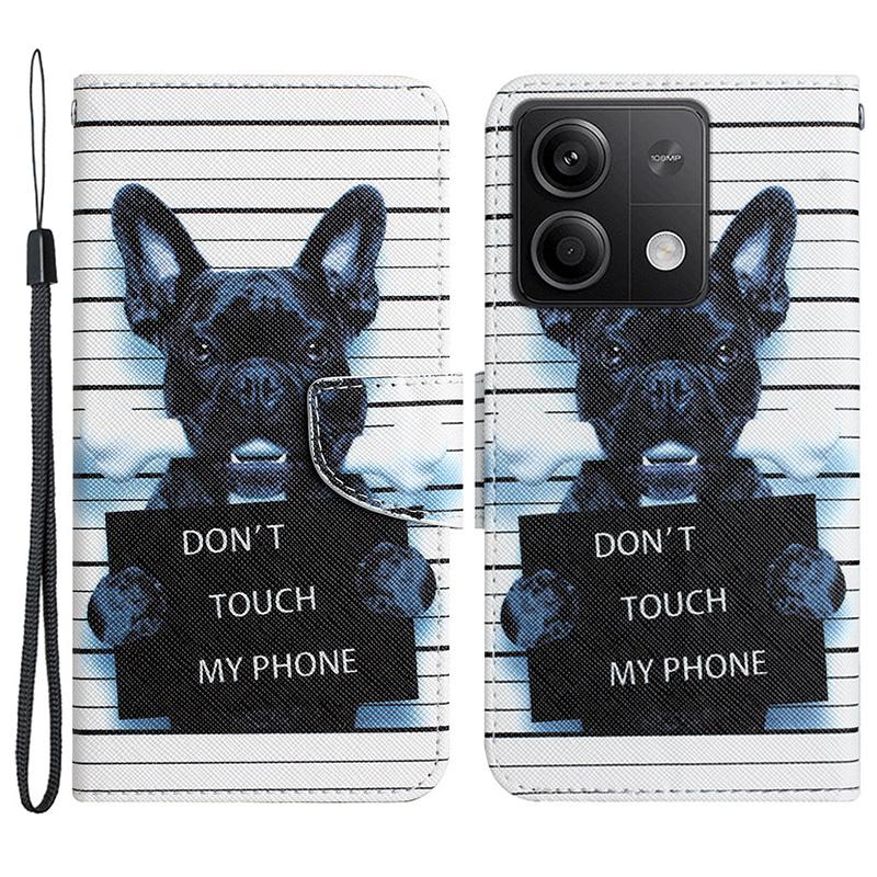 For Xiaomi Redmi Note 13 5G Case PU Leather Magnetic Clasp Pattern Printing Phone Cover