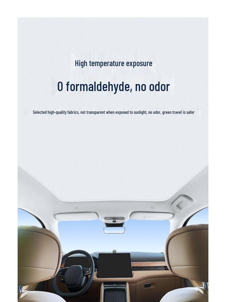 Static Sunshade for AITO M7 Sunroof: Heat Insulation, Sun Protection, Privacy, Light Blocking.