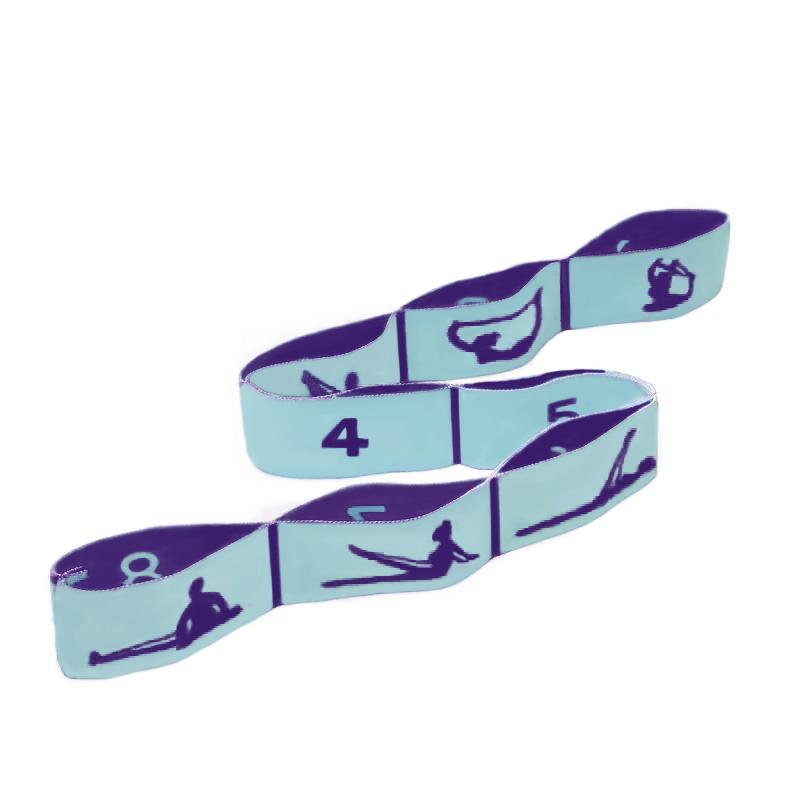 Resistance Band Yoga Stretching Belt Latin Training Elastic Bands Beginner Pilates Dance Loop Fitness Tension