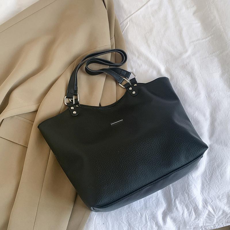 Chic Pu Leather Tote Bag For Women Stylish And Versatile Everyday Handbag With Phone Pocket