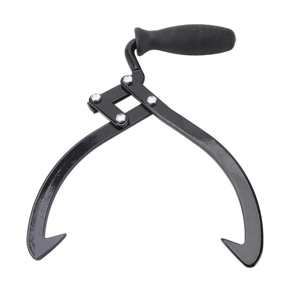 10inch Clamping Log Tongs Steel Heavy Duty 2 Claw Log Lifting Handling Dragging Carrying Tool for Mo