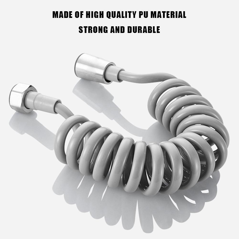 2/3/5M Flexible Spring Shower Head Hose Tube Plastic Water Toilet Bidet Sprayer Telephone Line Soft Hoses Bathroom Accessories
