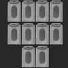 20/5/1PCS Waterproof Clear Plastic PVC ID Card Name Badge Holder Transparent Business Card Sleeve Cover for School Office