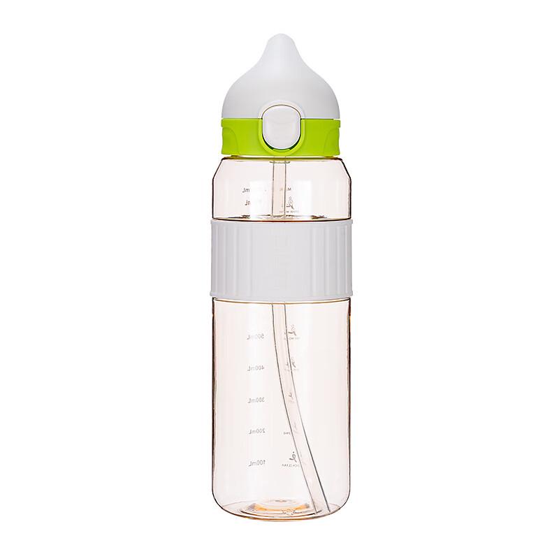 Dilebell 1080ml White Plastic Sports Water Bottle
