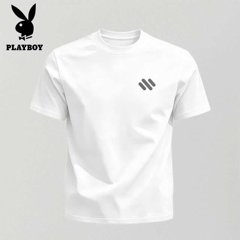 PLAYBOY Men s Pure Cotton Short Sleeve T-Shirt M