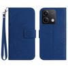 HT04 For Xiaomi Redmi Note 13 Pro 4G/Poco M6 Pro 4G Case Leather Phone Cover with Wrist Strap