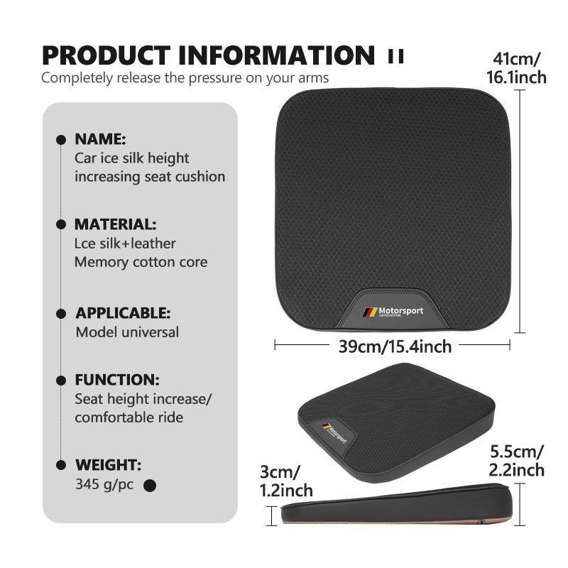 For BMW Breathable Ice Silk Car Seat Cushion Non-slip Wear-resistant Protective Mat E84 E87 E90 E91 E92 E93 F10 F20 F30 F40 F15
