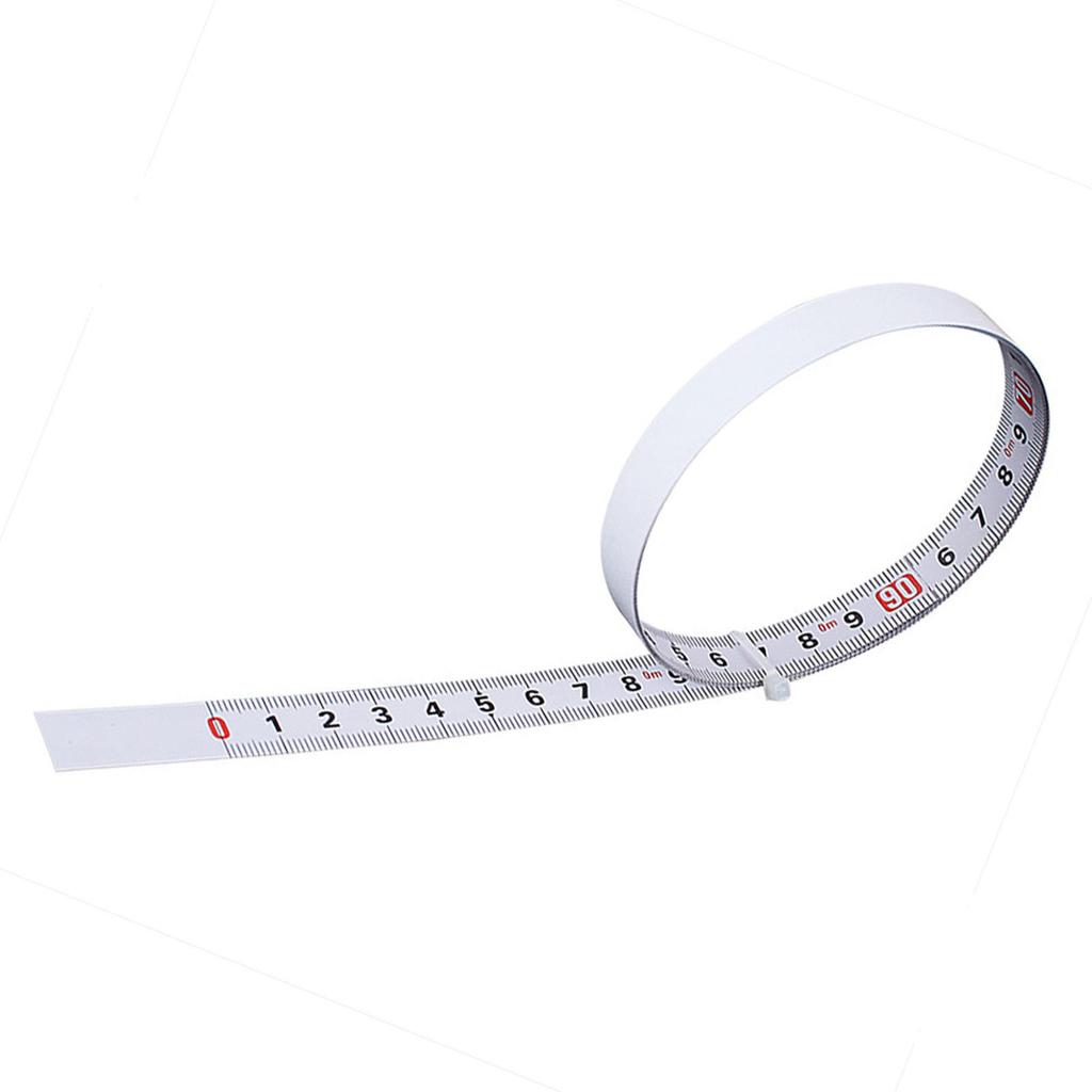 Self Adhesive Measuring Ruler Carbon Steel Measure Tape Left To Right Reading 13mm Width 5 Meter