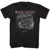 Bon Jovi Slippery When Wet Black T-Shirt Full Size Black Unisex Shirt
