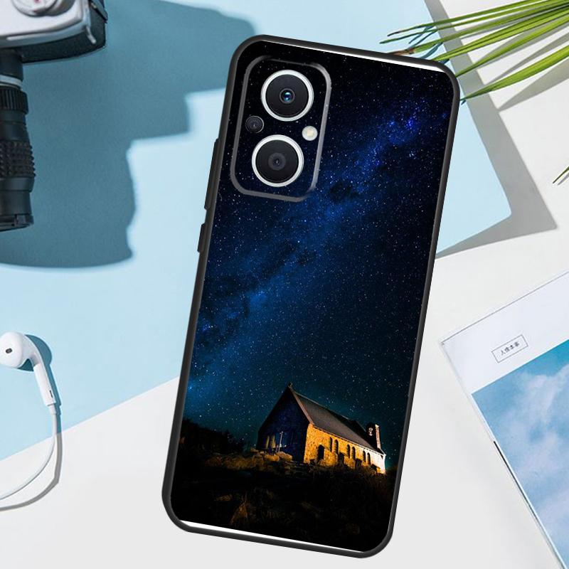 Star Space Moon Night Case For OPPO Reno 13 13F 12 11 F 8T 7 8 10 Pro OPPO Find X8 Pro X6 X3 X5 Lite Cover Funda
