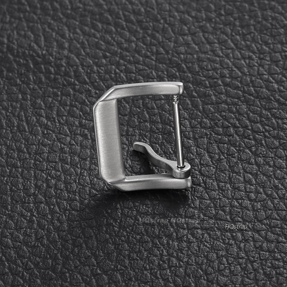 Brushed Stainless Steel Watch Pin Buckle 16mm 18mm 20mm Silver Gold Black Buckles for Leather Watch Band Strap Clasp Accessories