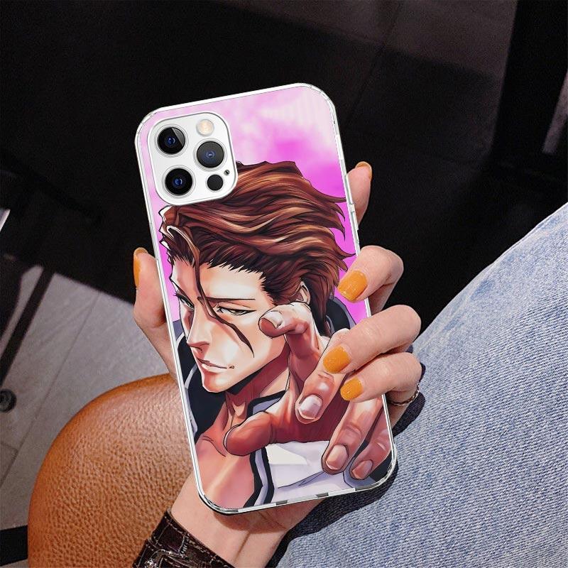 Aizen Sousuke Bleach Phnoe Case for Iphone 17 Air 16 16E 11 12 13 Mini 14 Plus 15 Pro Max 7 8 + SE 2020 Phone Cover Coque 16 15