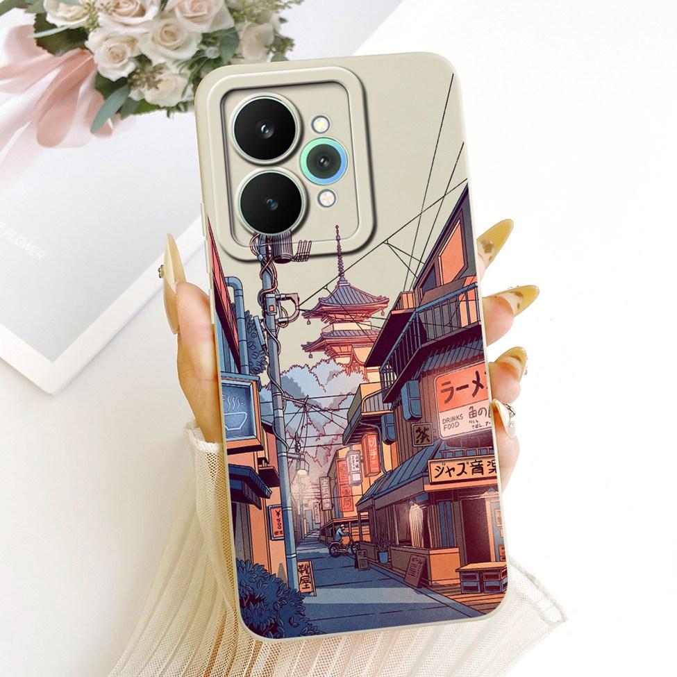 Cover For Realme 15 Pro Casing RMX5101 Silicone Luxury Fashion Flowers Kawaii Cute Painted Shockproof Phone Case