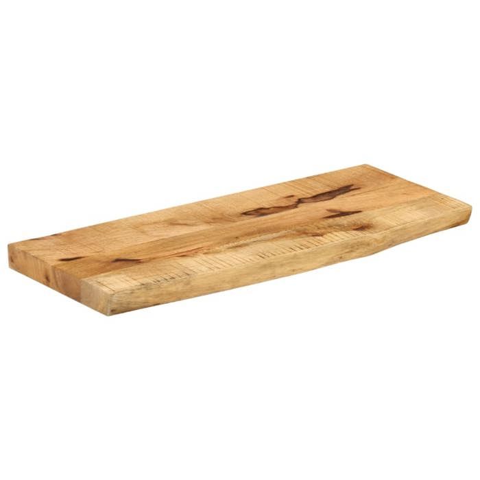 VidaXL Tabletop 80x30x2.5 Cm Live Edge Solid Mango Wood, Wood Tabletop, Side Table Top, 370334