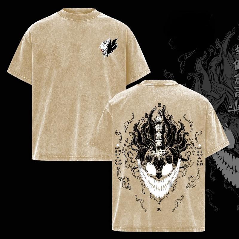 Anime Dandadan Ken Takakura Okarun Graphic T Shirt Men Women Clothing Casual Cotton Tshirt Vintage Washed T-shirt Harajuku Tops