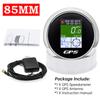 AD New 52mm/85mm TFT Screen Speed Gauge Digital GPS Speedometer Mph Knot Km/h GPS Antenna For Motorcycle Marine Boat Car 12V 24V