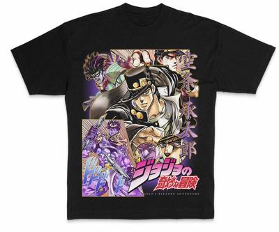 Jojo's bizarre adventure anime T-Shirt Shirt Unterhemd Kostüme Baumwolle Baumwolle