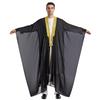 Men's Loose Long Robe Vintage Long Sleeve Cloak Embroidery Tassel Chiffon Cardigan Single Outerwear Traditional Casual Open Front Long Gown