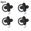 Alloy Furniture Handles Black/silver Single Hole Vintage