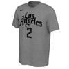 Nike X NBA Collaboration Logo Round Neck Letter Print Short Sleeve T-Shirt Men Tops Gray 00038209XLP3