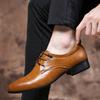 Elegant Genuine Leather Men's Shoes Italian Formal Luxury Brand Fashion Moccasin Shoes Office Work Oxford Shoes leather shoes