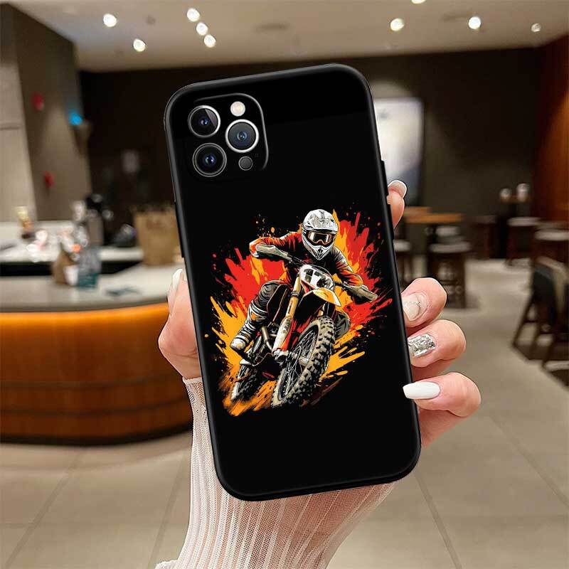 Motorcycle Racing Phone Case for Xiaomi Poco C40 C51 C50 C55 C65 C71 C75 C85 F8 F7 F6 F5 F3 F2 X7 X6 X4 X3 X2 M7 M6 M5 M4 M3 M2 Pro