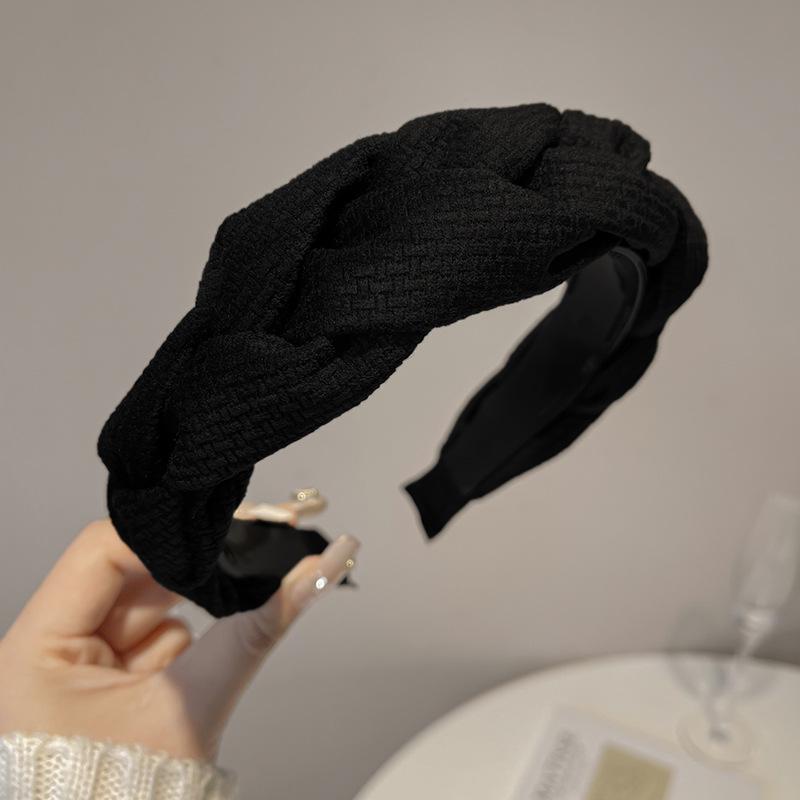 Бай Лу Высокий Череп Мода Ткань Твист Повязка на Голову: Универсальный женский аксессуар для волос