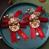 Flower Decorative Banquet Parents Chinese Style Corsage Bride Brooch Wedding Corsage Groom Brooch