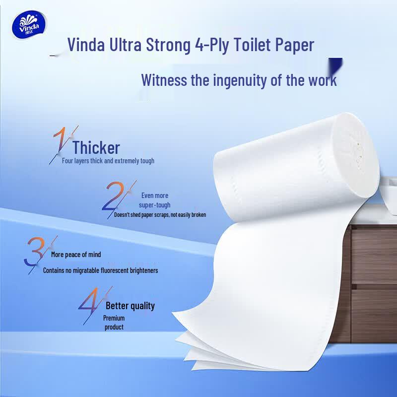 Vinda 4-Ply Coreless Toilet Paper
