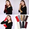 Winter Acrylic Fibre Arm Warmer Fingerless Design Stretchy Gloves Wrist Warmer for Women Outdoor Adventure Daily Wear