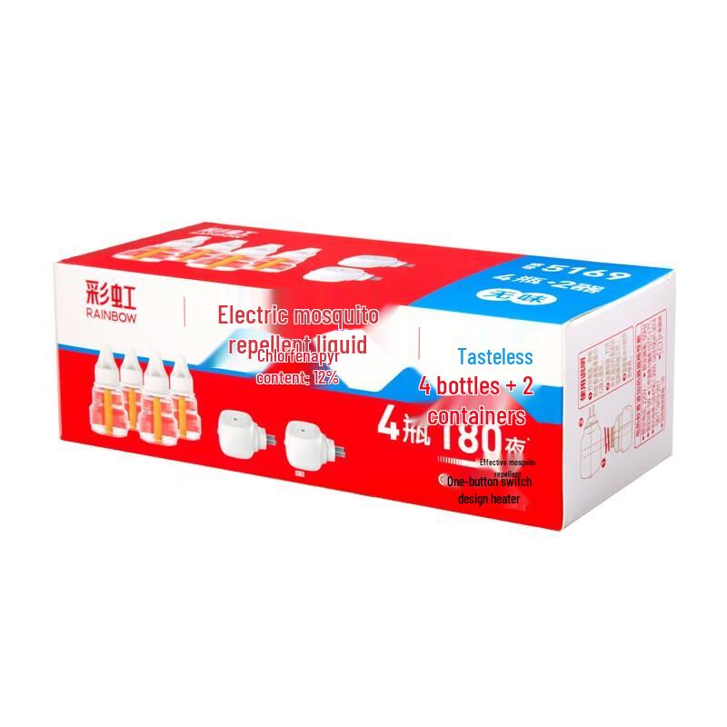 Regenbogen Digitaler Geruchloser Mückenschutz Stecker (4+2 Packung)