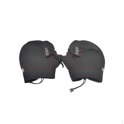Windproof Handlebar Mitts with Drawcord | Compact Short Design, Covers Laceup Eyelets