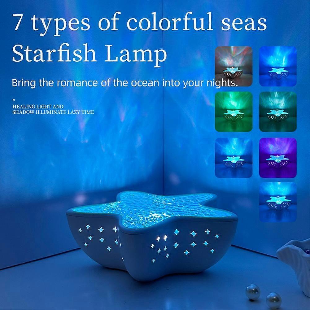 Starfish Projection Lamp Ripple Night Light