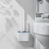 Toilet Brush Hanging Silicone Brush Cleaner Toilet for Bath Accessories Cleaning Brushes Cleaner Toilet Brush with Holders