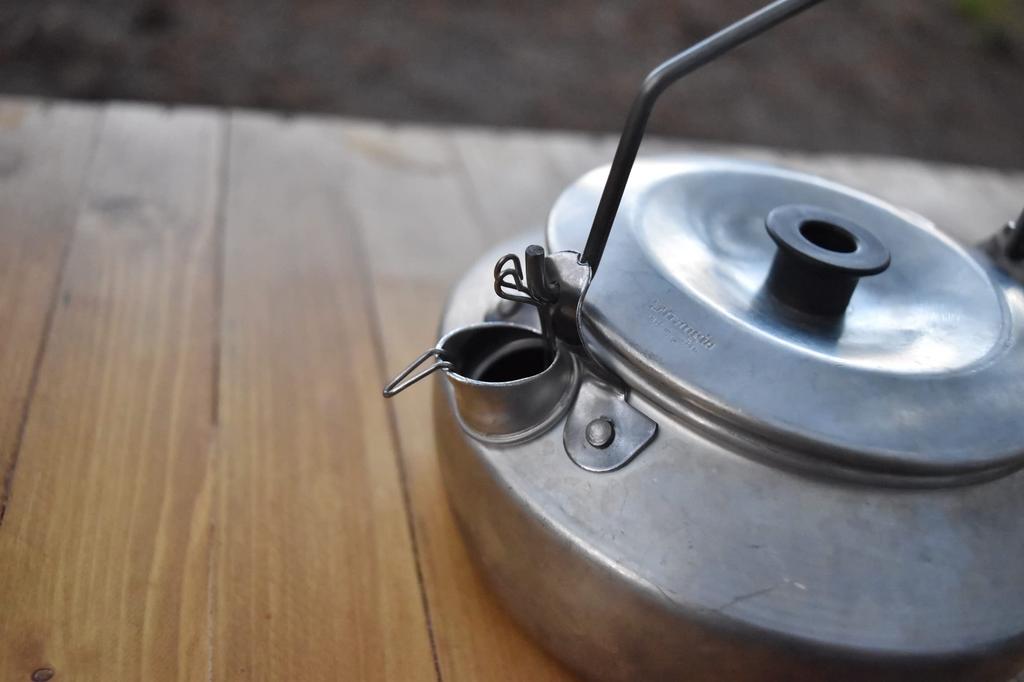 Hervidor KALUGII Trangia con boquilla dedicada (Titanio) Se fija a la tapa para almacenamiento, Goteo de café, Ultraligero, Boquilla de goteo Skitter, Camping