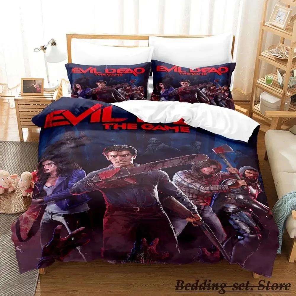 Ash VS Evil Dead Bedding Set Single Twin Full Queen King Size Bed Set Aldult Kid Bedroom Duvetcover Sets Anime parure de lit Bed