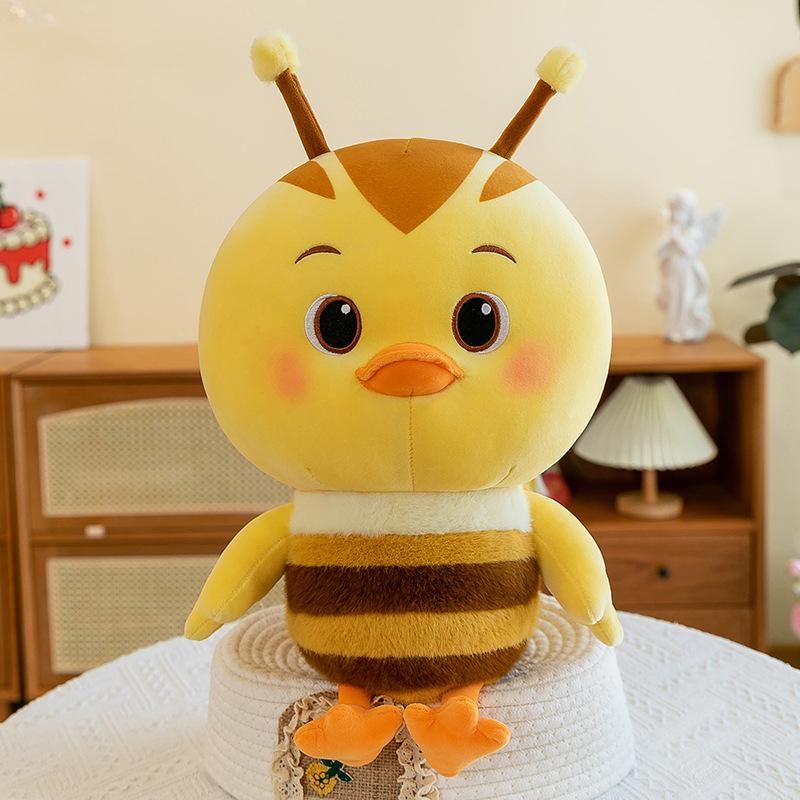 New cute chicken squad plush toy bee turned into doll grab machine doll children's doll gift