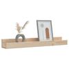Wall Shelves 2 pcs 80 x 12 x 9 cm Solid Pine Wood