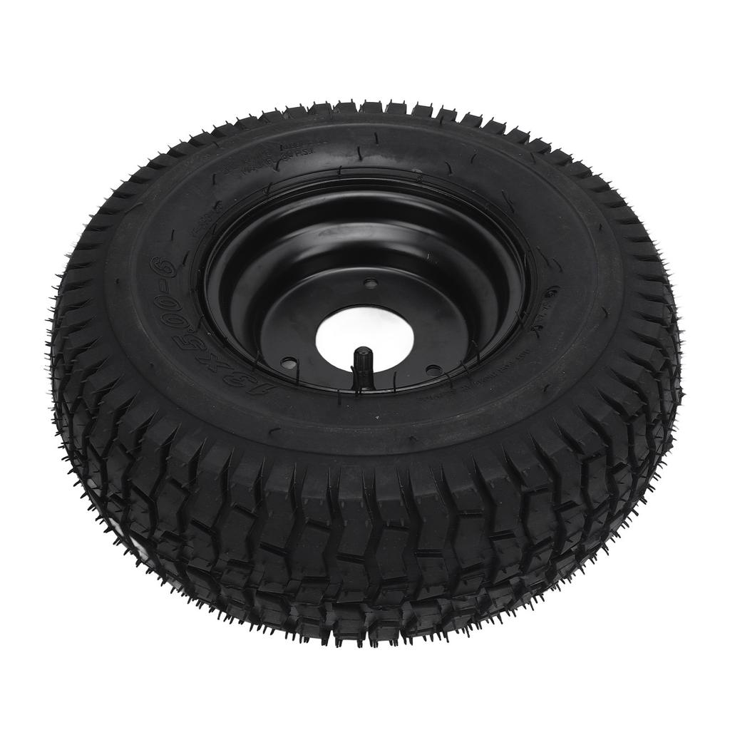 13x5.00 6 13 5.00 6 Tire Shockproof Heavy Duty Rubber Tires Anti Slip Tubeless Vacuum Tyre With Black Rims for Go Kart