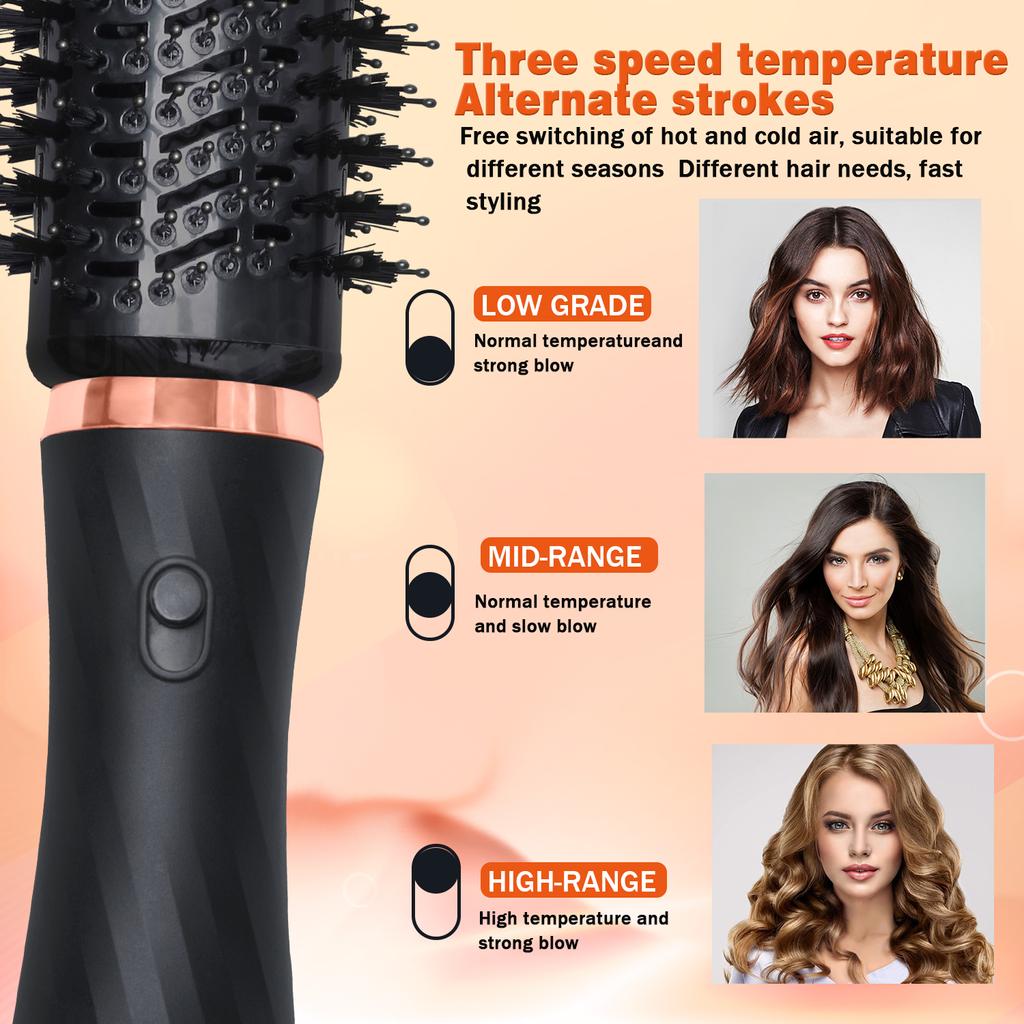 Hot Sale Detachable Heads 6 In 1 Multi Styler One Step Hair Straightener and Curler Hair Dryer Brush Rotating Hot Air Brush