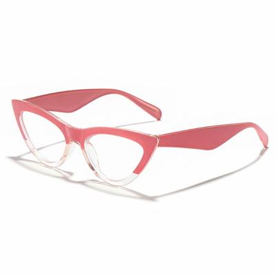 Decorative Plane Mirror Anti Blue Light Glasses Transparent New Cat Eyes Eyewear Without Degree Computer Glasses Frame Women Men