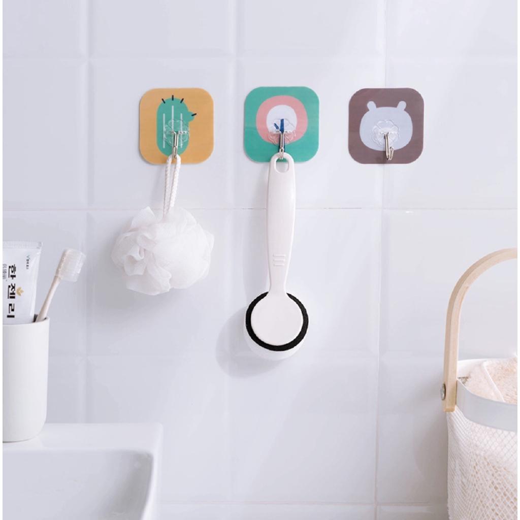 Homlly Animal Print Strong Waterproof Wall Hooks (10pcs)