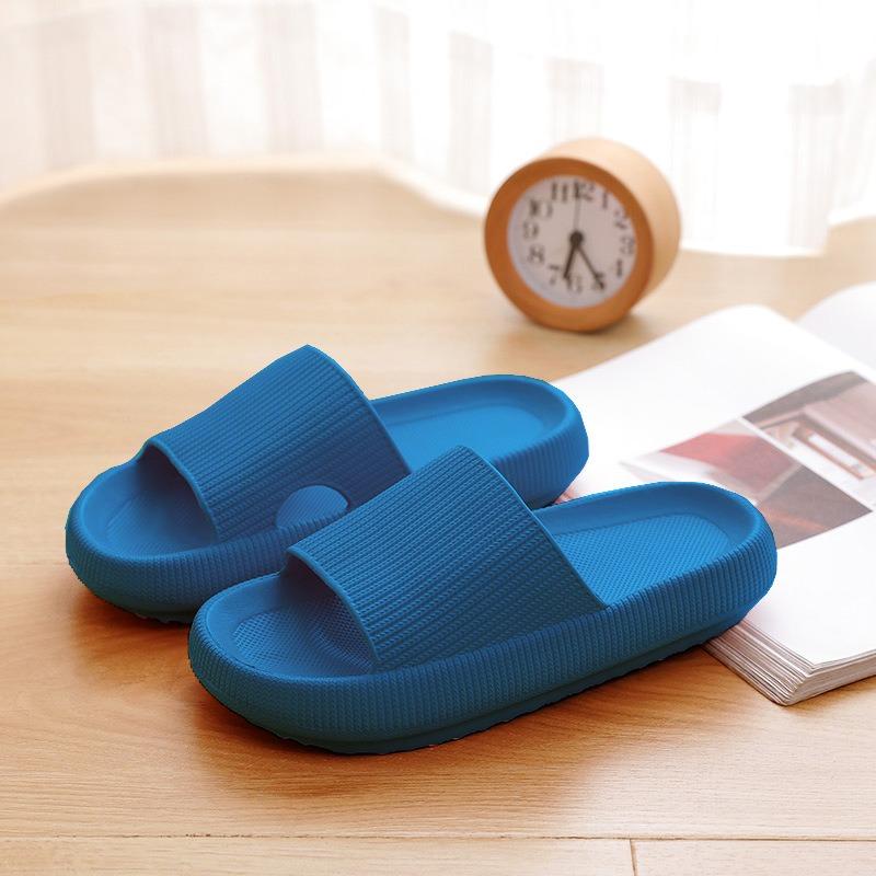 Men's new thick-soled slippers women's summer indoor pink bathroom couple cool slippers men's height increase