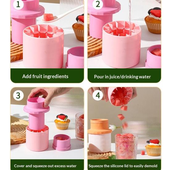 Whiskey Ice Ball Mold with Lid Food-Grade Silicone Sphere Tray for Freezer Easy-Release Leak-Proof, Stackable Dishwasher Safe Cocktail Accessory