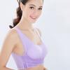 Women Bra Push Up Padded Wireless Shockproof Solid Color Lace Anti-sagging Soft Elastic Sport